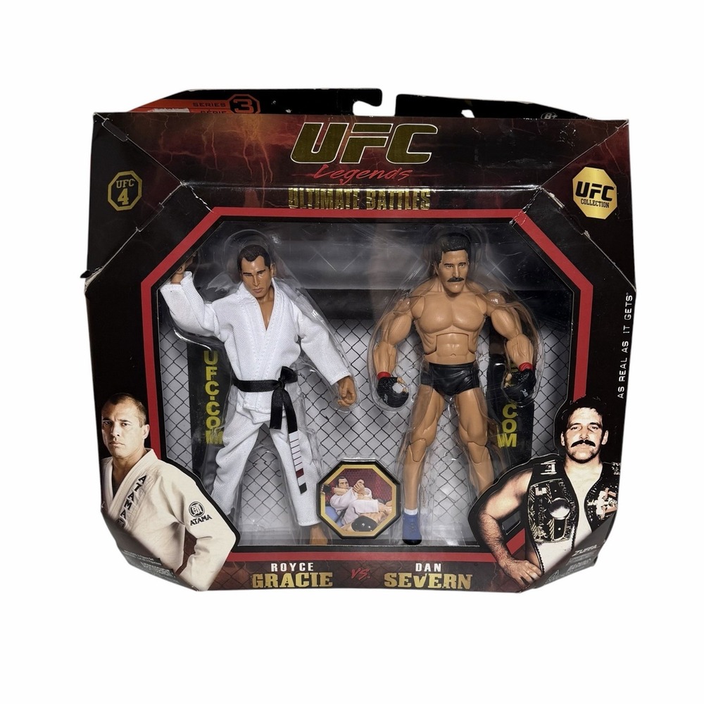 UFC Legends Royce Gracie vs Dan Severn UFC 4 Ultimate Battles Series 3 Jakks